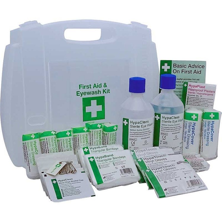 1-10 Persons First Aid and Eyewash Kit (Small)