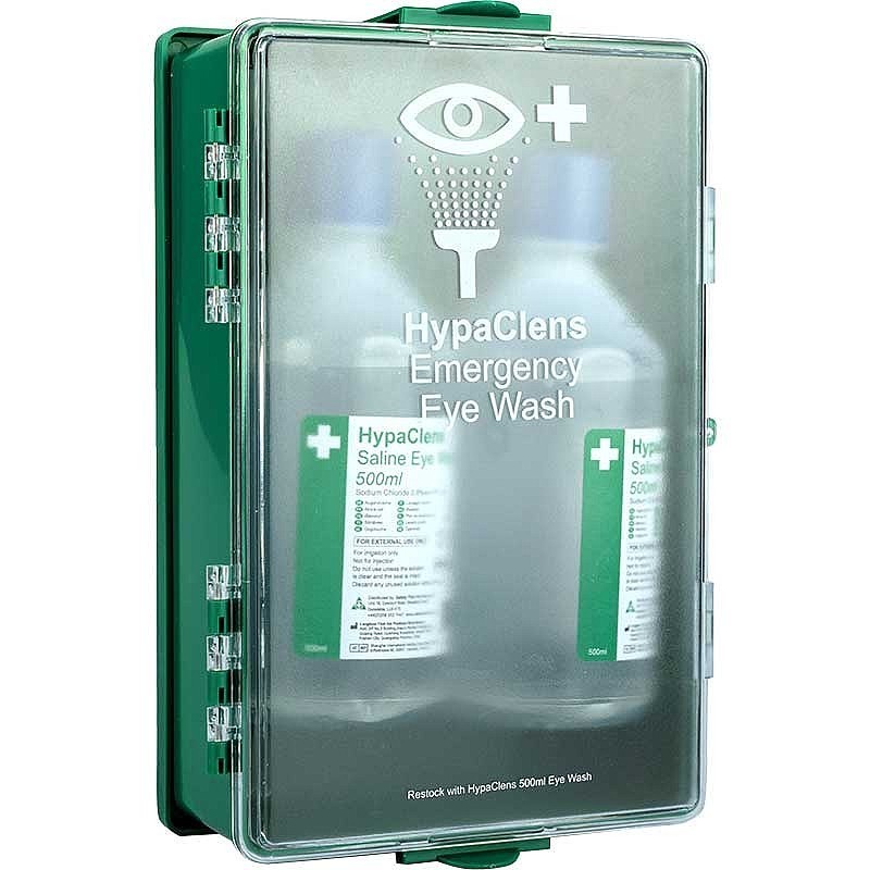 HypaClens Economy Eye Wash Cabinet Station | First Aid Supplies