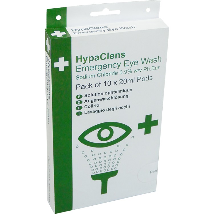 HypaClens Emergency Eye Wash Dispenser (10 x 20ml pods)