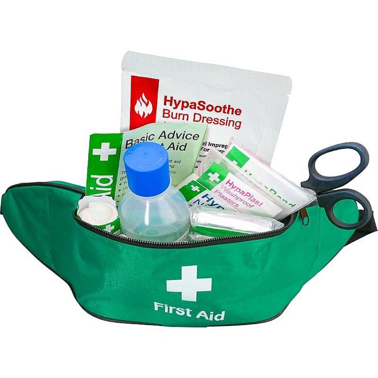 British Standard Compliant Travel First Aid Kit (Bum Bag)