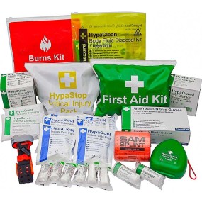 Emergency Trauma Kit in Red Emergency Bag