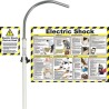 Electric Shock Rescue Hook with Poster and Sign | First Aid Supplies