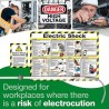 Electric Shock Rescue Hook with Poster and Sign | First Aid Supplies