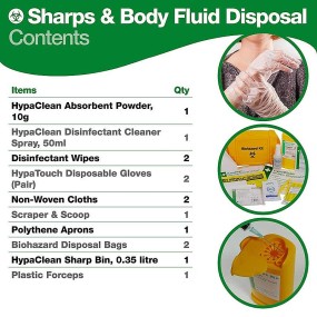 Evolution Single Sharps & Body Fluid Disposal Kit