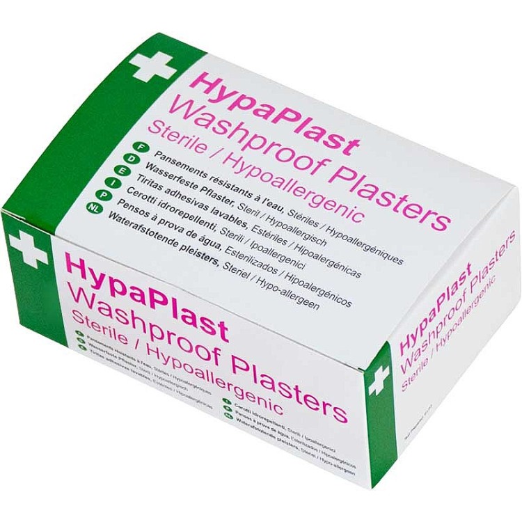 HypaPlast Pink Washproof Plasters 7.2x2.5cm (Pack of 100)