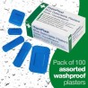 HypaPlast Blue Metal Detectable Assorted 100pk | First Aid Supplies