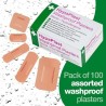 HypaPlast Pink Washproof Assorted 100pk | First Aid Supplies
